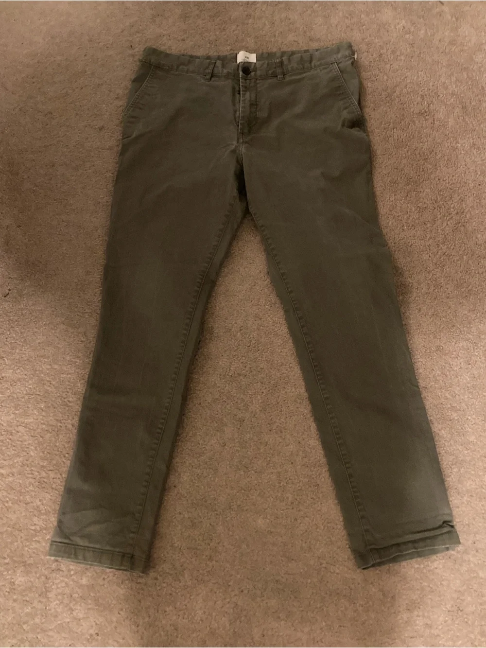 H&M Men's Olive Chino Trousers